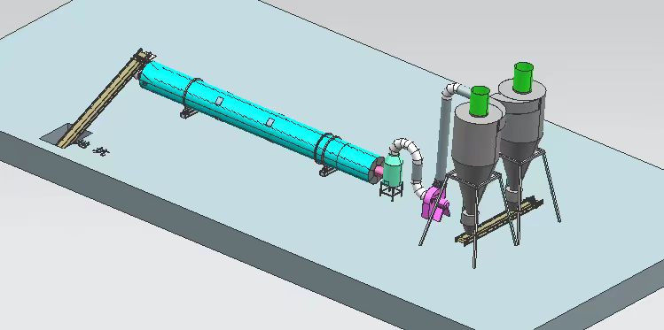 Sprzęt do suszenia biomasy z pyłów piłowych dla elektrowni peletowych 4 Poziomy suchości 5 Wybór temperatury